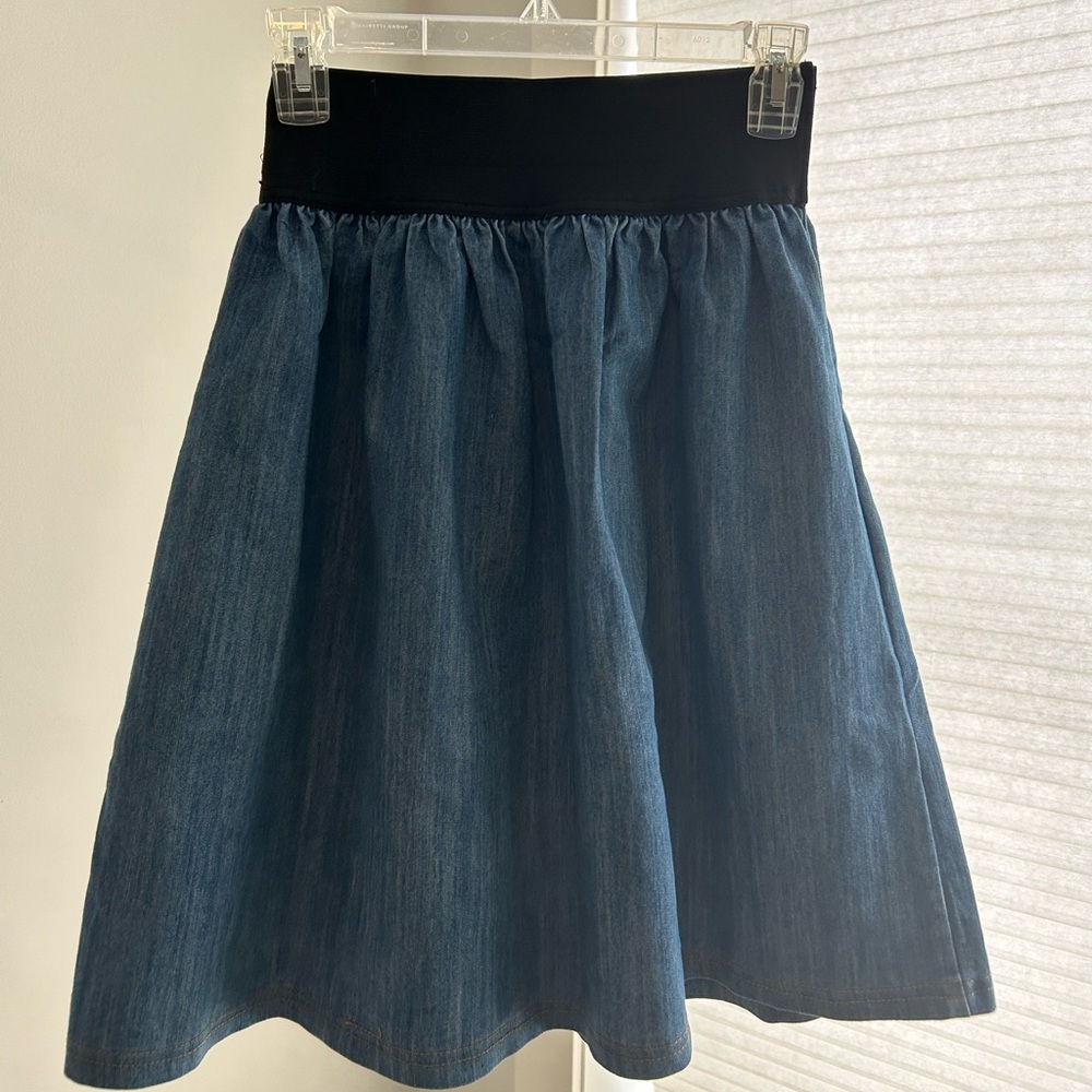 Denim loose skirt